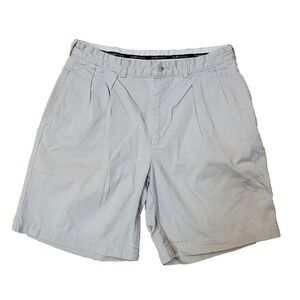 Polo Ralph Lauren Chino Shorts Men's 34 Beige Golf Casual Preppy Pleated 8.5"